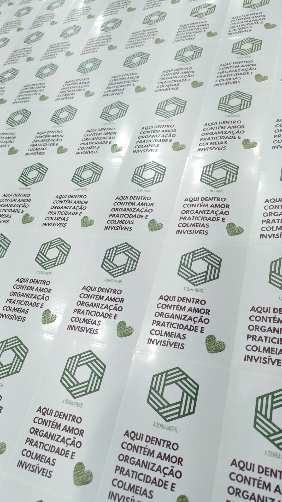 Etiquetas personalizadas para organização