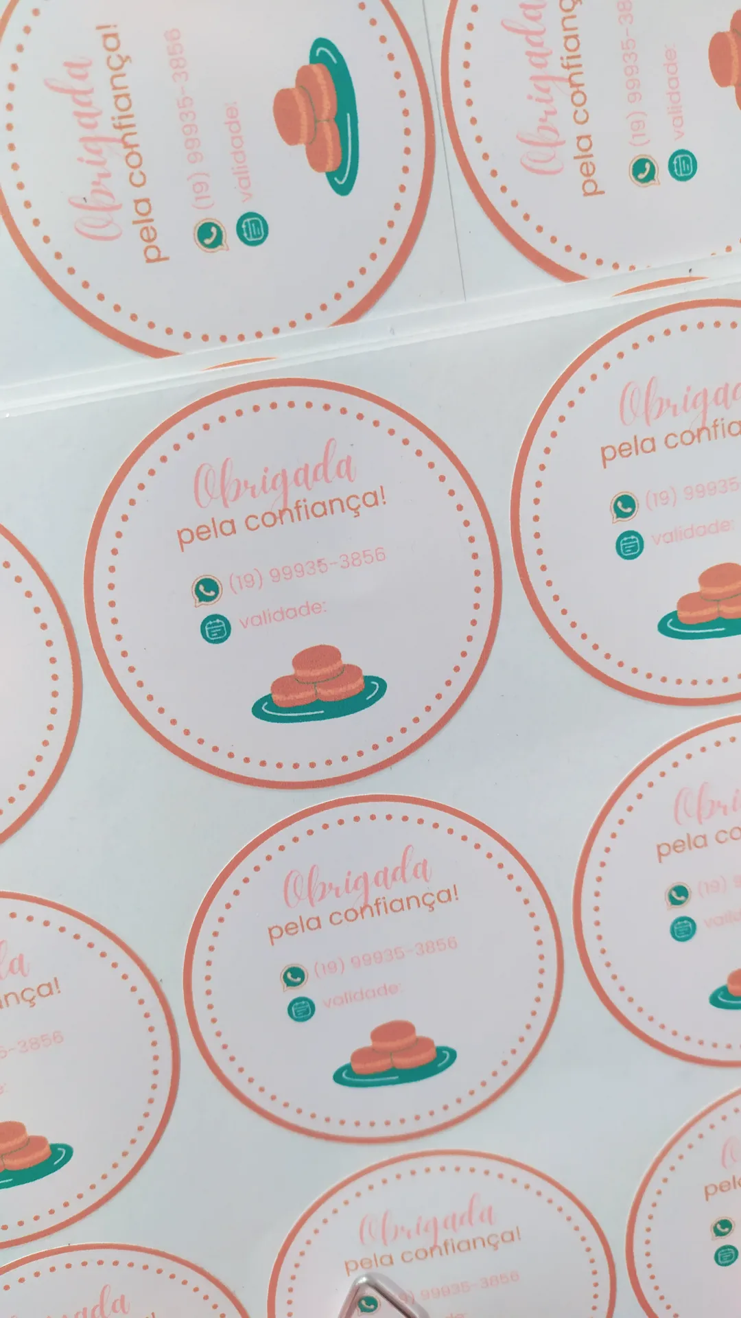 Rótulos redondos personalizados
